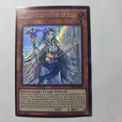 Yugioh Secret Rare #LCKC-EN016 Priestess with Eyes of Blue - Image 1