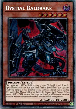 Yugioh Bystial Baldrake MP25-EN045 1st Edition Starlight Rare NM - Image 1