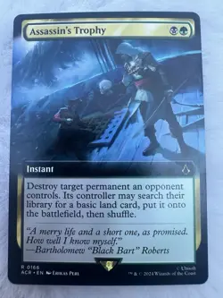 MTG Assassin’s Trophy #0166 Extended Art Rare UB: Assassin’s Creed (ACR) - Image 1