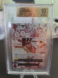 2025 One Piece - A Fist Of Divine Speed OP-11 Honesty Impact Alt Art R BGS 10 - Image 1