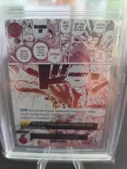2025 One Piece - A Fist Of Divine Speed OP-11 Honesty Impact Alt Art R BGS 10 - Image 2