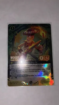 Disney Lorcana Woody Jungle Guide Foil Set Championship Promo Fast Shipping - Image 1