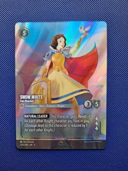 Snow White - Fair-Hearted (Enchanted) - Shimmering Skies Disney Lorcana #220/204 - Image 1