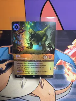 Rex - Protective Dinosaur Disney Lorcana TCG Wilds Unknown Epic - 206/204 - Image 1