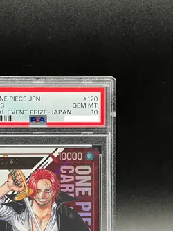 PSA10 Shanks OP01-120 Flagship Battle Prize For Japan ONE PIECE Japanese Serial - Image 4