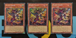 CORI-EN001 Black Chaos x3 Secret Rare 1st Ed YuGiOh Playset - Image 1