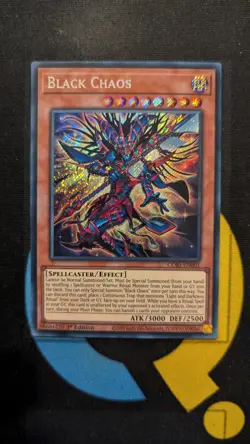 CORI-EN001 Black Chaos x3 Secret Rare 1st Ed YuGiOh Playset - Image 2