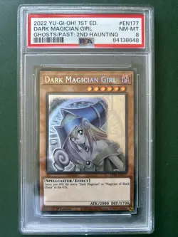Yu-Gi-Oh! Dark Magician Girl Ghost/Past 2nd Haunting 1st Ed GFP2-EN177 PSA 8 - Image 1