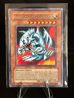 Konami Yu-Gi-Oh! Blue-Eyes Toon Dragon RP01-EN050 Secret Rare Holo Unlimited - Image 1