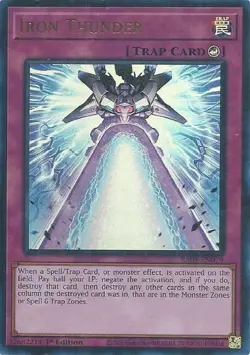 x1 Iron Thunder - RA05-EN079 - Ultra Rare - 1st Edition Yu-Gi-Oh! M/NM - Image 1