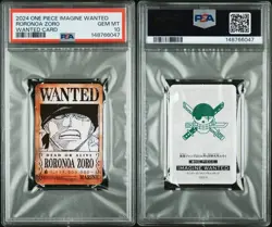One Piece CCG Zoro Imagine Wanted PSA 10 Japanese Mini Perforated Wanted Card - Image 3