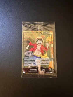 Carte One Piece TCG – Monkey D. Luffy OP13-001 – Musee Grevin Paris Exclusive - Image 1