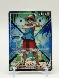 ONE PIECE MONKEY. D. LUFFY (022) ALTERNATE ART OP16–022 THE TIME OF BATTLE FOIL - Image 1