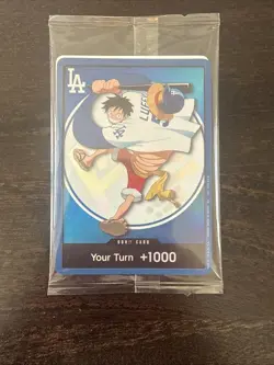 2026 Los Angeles Dodgers x One Piece Night Luffy | SEALED PROMO - Image 1