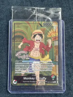 TCG One Piece Card - Monkey D. Luffy OP13-001 - Musee Grevin Paris Exclusive - Image 1