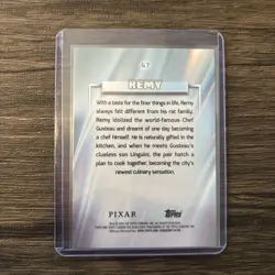 2026 Disney Topps Chrome Remy Blue Mini Diamond Refractor 58/150 Ratatouille #47 - Image 2