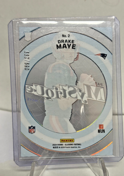 2024 Panini Illusions - Mystique Drake Maye #2 Light Blue /299 (RC) - Image 2