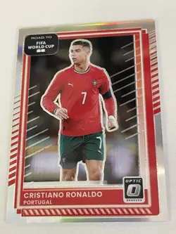 2026 Donruss Road to FIFA World Cup Cristiano Ronaldo Portugal 91 - Silver Prizm - Image 1