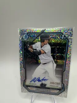 Aiva Arquette 2026 Bowman Chrome Auto Speckle Refractor /299 1st Marlins - Image 2