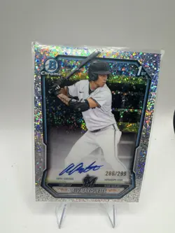 Aiva Arquette 2026 Bowman Chrome Auto Speckle Refractor /299 1st Marlins - Image 5