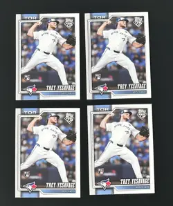 (5) Trey Yesavage 2026 TOPPS SERIES 2 ROOKIE CARD LOT #620 TORONTO BLUE JAYS RC - Image 1