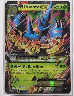 2014 Pokemon TCG - M HERACROSS EX 5/111 XY - Furious Fists Holo MEGA NM-LP - Image 1
