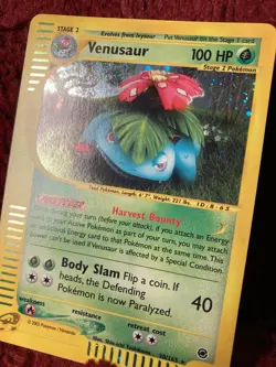 Pokemon TCG Venusaur Holo 30/165 Expedition EReader Holo Rare NM 2002 - Image 1