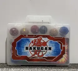 Bakugan Battle Brawlers Storage Briefcase w/ cards + lot of 15 Bakugan Balls - Image 3
