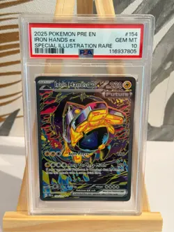 Pokemon TCG - Iron Hands ex 154/131 - PSA 10 - Prismatic Evolutions - Image 1