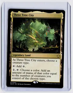 Three Tree City R Normal Bloomburrow BLB NM - Image 1