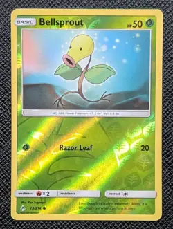 Pokemon Bellsprout Unbroken Bonds 13/214 Reverse Holo Common - LP - Image 1