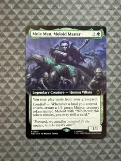 MTG Mole Man, Moloid Master #0415 Extended Art Rare Marvel Super Heroes (MSH) - Image 1