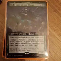 Mole Man, Moloid Master NM Extended Art MTG Super Heroes 415 Rare Non-foil - Image 1