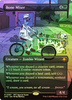 Bone Miser *FOIL Borderless* - SPG - NM - Magic The Gathering - MTG - Image 1