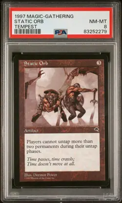 Static Orb - Tempest - MTG - Near Mint - PSA 8. POP 2. See my MTG store. - Image 1