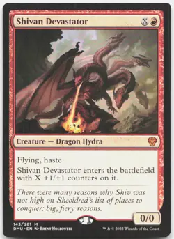 Shivan Devastator 143 NM Promo Pack: Dominaria United Magic: The Gathering - Image 1