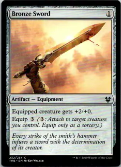 Bronze Sword Magic The Gathering Theros Beyond Death Mint X1 - Image 1