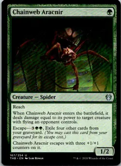 Chainweb Aracnir Magic The Gathering Theros Beyond Death Mint X1 - Image 1
