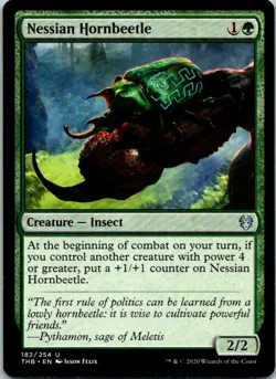 Nessian Hornbeetle Magic The Gathering Theros Beyond Death Mint X1 - Image 1