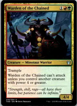 Warden Of The Chained Magic The Gathering Theros Beyond Death Mint X1 - Image 1