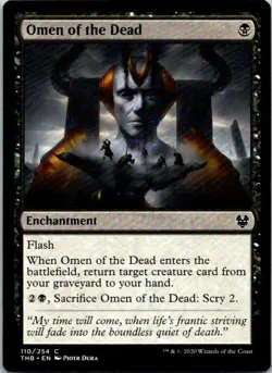 Omen Of The Dead Magic The Gathering Theros Beyond Death Mint X1 - Image 1