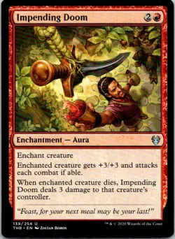 Impending Doom Magic The Gathering Theros Beyond Death Mint X1 - Image 1