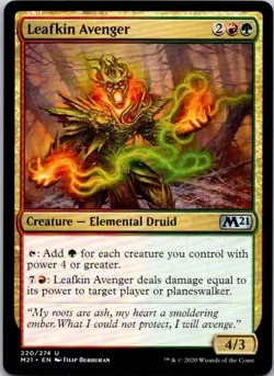 Leafkin Avenger Magic The Gathering 2021 Core Mint X1 - Image 1