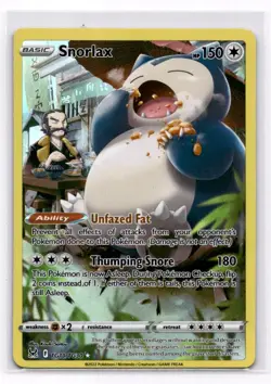 Snorlax SWSH11: Lost Origin Trainer Gallery - Pokemon NM TG10/TG30 - Image 1