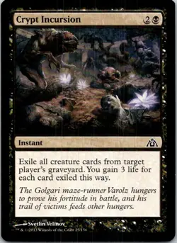 Crypt Incursion 23 C Dragon's Maze LP MTG - Image 1