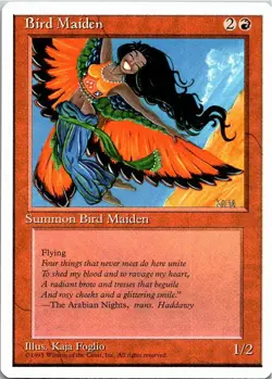 Bird Maiden Magic The Gathering Fourth Card Light Play X1 - Image 1