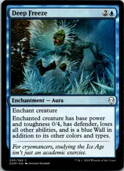 Deep Freeze Magic The Gathering Dominaria Card Light Play X1 - Image 1