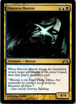 Dinrova Horror Magic The Gathering Gatecrash Card Light Play X1 - Image 1