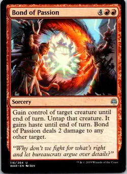 Bond Of Passion Magic The Gathering War Of The Spark Card Light Play X1 - Image 1