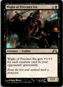 Wight Of Precinct Six Magic The Gathering Gatecrash Card Light Play X1 - Image 1